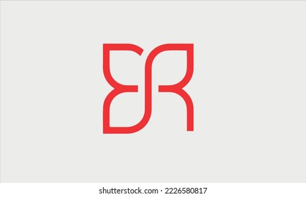 Initial ER Letter Linked Logo. Creative Letter ER Modern Business Logo Vector Template