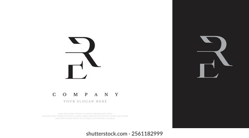 Initial ER Logo Design Vector 