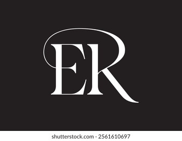 Initial ER Logo Design Vector
