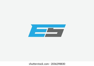 Initial ES Design Logo, Alphabet E and S logo