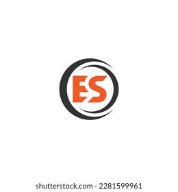 Initial ES Letter Linked Logo. Creative Letter ES Modern Business Logo Vector Template. Initial ES Logo Template Design.