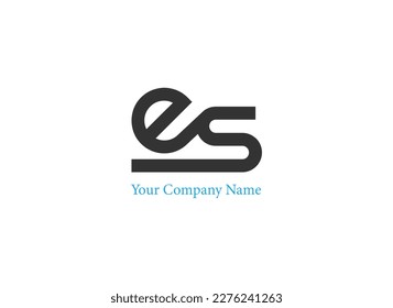 Initial ES Letter Logo Business Vector Template. Creative Letter ES Logo Design.					