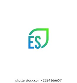 Initial ES logo grows, develops, natural, organic, simple, financial logo suitable for your company.