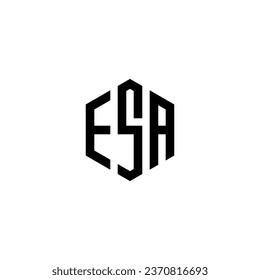 Initial ESA Logo Monogram Design Vector Template. Creative Abstract ES Letter Logo Design