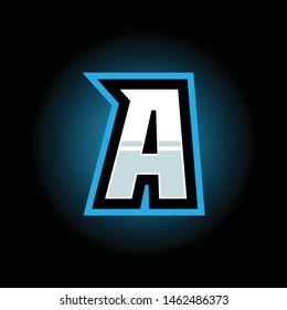 Initial A Esport Logo Design Template Inspiration