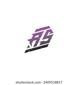 AS initial esport logo inspiration ideas for gaming team, youtube, twitch