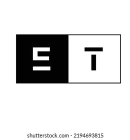 firma de financiación de la carta comercial con el logotipo inicial de ET
