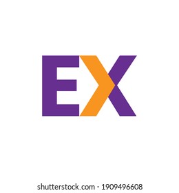 Initial EX Arrow House Logo Design Vector