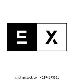 Initial EX Logo Business Letter Finance Signature