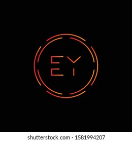 Initial EY Letter Linked Logo. Creative Letter EY Modern Business Logo Vector Template. Initial EY Logo Template Design