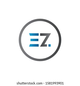 Initial EZ Letter Linked Logo. Creative Letter EZ Modern Business Logo Vector Template. Initial EZ Logo Template Design