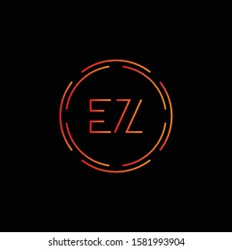 Initial EZ Letter Linked Logo. Creative Letter EZ Modern Business Logo Vector Template. Initial EZ Logo Template Design