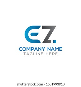 Initial EZ Letter Linked Logo. Creative Letter EZ Modern Business Logo Vector Template. Initial EZ Logo Template Design