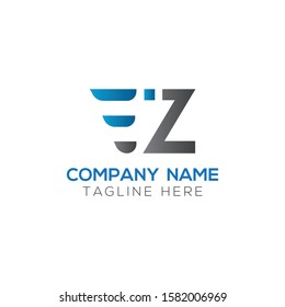 Initial EZ Letter Linked Logo. Creative Letter EZ Modern Business Logo Vector Template. Initial EZ Logo Template Design