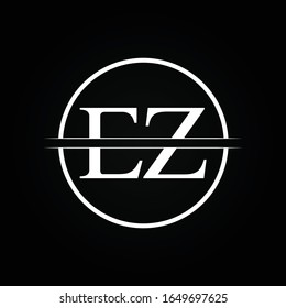 Initial EZ Letter Linked Logo Business Vector Template. Creative Letter EZ Logo Design