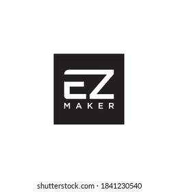 Initial EZ Letter Linked Logo ,Business Vector Template.,Creative Letter EZ Logo Design.