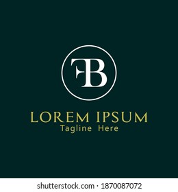 Initial F B logo design template for bussines