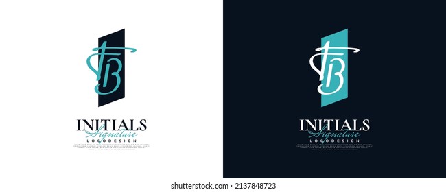 Initial F and B Logo Design in Elegant and Minimalist Handwriting Style. FB Signature Logo or Symbol for Wedding, Fashion, Jewelry, Boutique, and Business Identity