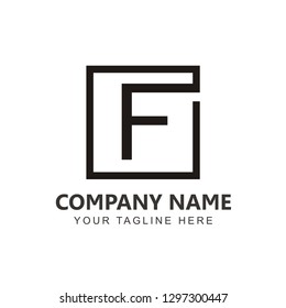 Initial F Box Logo Design