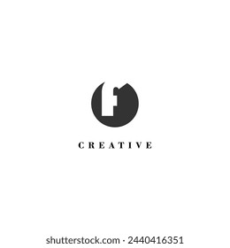 Marca de idea de moda de etiqueta creativa de la empresa F inicial
