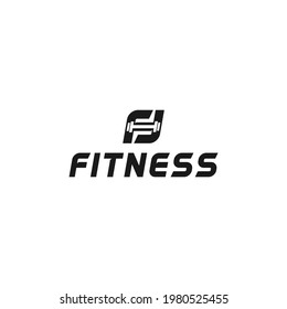 Initial F Fitness and Gym Sport Logo Concept