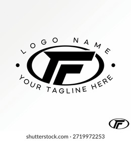 Initial F or FR italic font on ellipse swoosh automobile to emblem speed fast logo design graphic concept creative premium vector stock image top sell