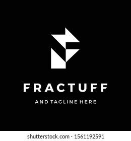 Initial F Industrial logo inspiration vector icon illustration