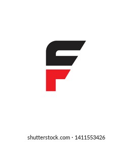 initial F letter logo design vector template