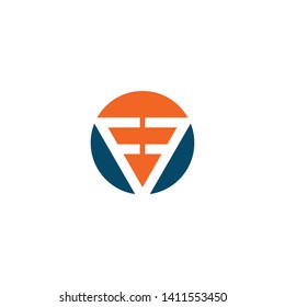 initial F letter logo design vector template