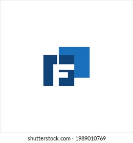 initial F letter logo design vector for fund accounting financial template