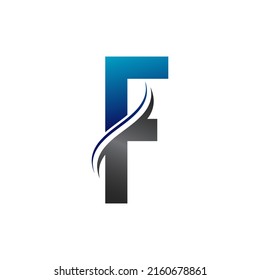 Diseño De Logotipo De Letra F Inicial Y Plantilla De Vector De Typografía Empresarial Moderna Creativa. F ilustración de diseño del logotipo de letra.