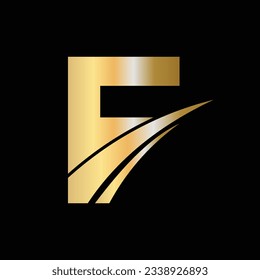 Initial F Letter Logo Design Symbol. Letter F Logotype Sign Template