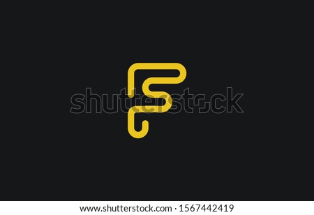 Initial F Letter Logo Design Vector Template. Monogram and Creative Alphabet FF Letters icon Illustration.