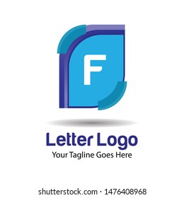 initial F Letter Logo Icon.Modern design.Vector illustration