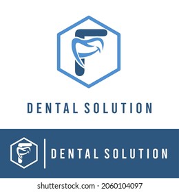 Initial F Letter with Smile for Dental Clinic Business logo Concept. Dentist Orthodontist Health Care Modern Logo Template