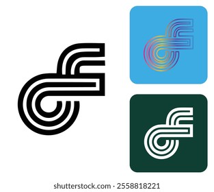 Initial F Logo, F Logo, F Monogram,  Letter F Logo, Creative Icon, Modern, Vector