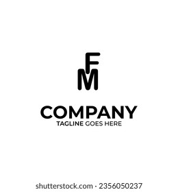 Diseño inicial de logotipo con letras F y M