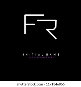 Initial F F minimalist modern logo identity vector