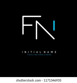 Initial F F minimalist modern logo identity vector