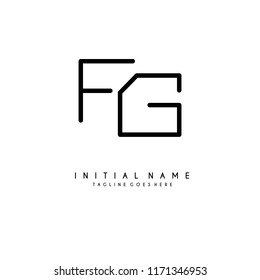 Initial F F minimalist modern logo identity vector