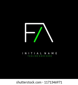 Initial F F minimalist modern logo identity vector