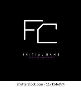 Initial F F minimalist modern logo identity vector