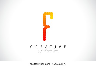 Initial F Modern Trendy Design Logo Concept. Creative look Icon Logo with circle and gradient style Vector Illustration.