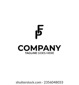 Diseño inicial de logotipo con letras F y P
