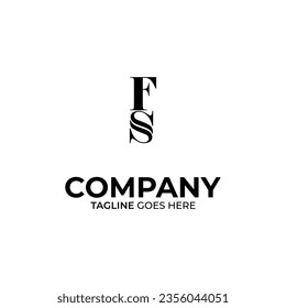 Diseño inicial de logotipo con letras F y S