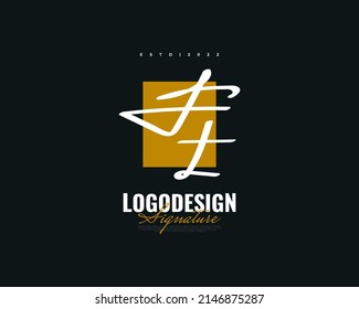 Initial F and T Logo Design in Elegant and Minimalist Handwriting Style. FT Signature Logo or Symbol for Wedding, Fashion, Jewelry, Boutique, and Business Identity