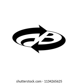 an initial FB for Flash Back vector logo icon