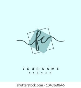 Initial FC handwriting logo