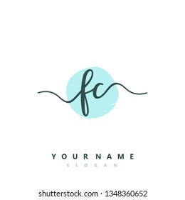 Initial FC handwriting logo