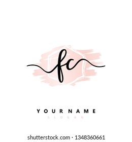 Initial FC handwriting logo